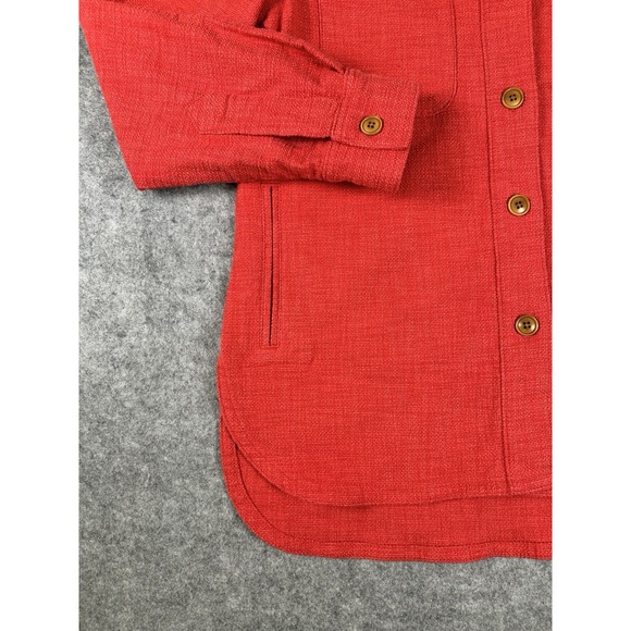 Banana Republic Oversized Baggy Red Women's S Shacket Jacket Coat Overcoat Layer - Picture 5 of 8